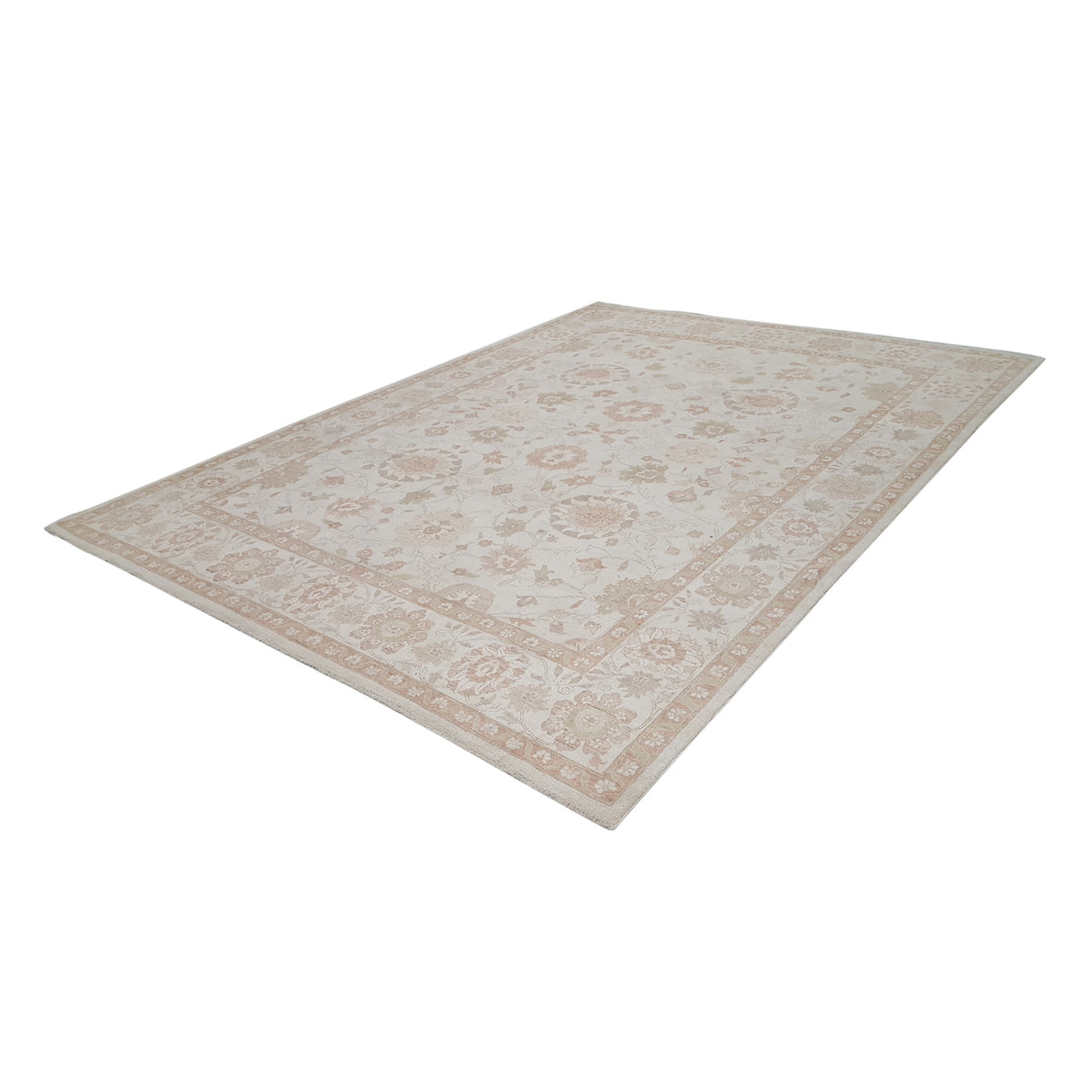 Pacific Ziegler 42153 Ivory Sage Transitional Hand Knotted Rug