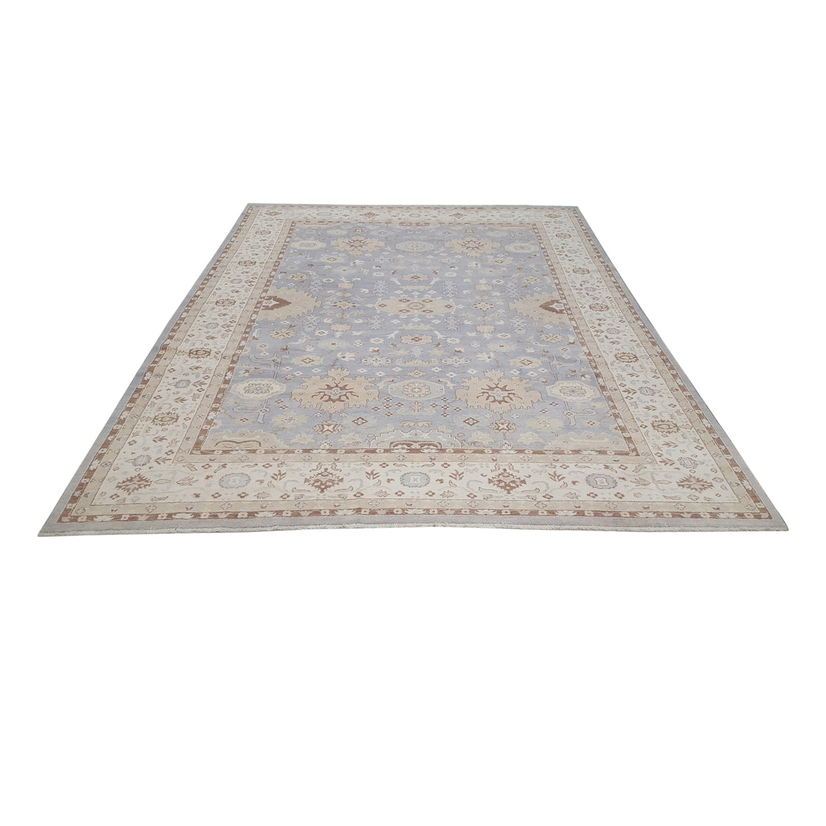 Pacific Ziegler 42154 Lt.Grey Ivory Transitional Hand Knotted Rug