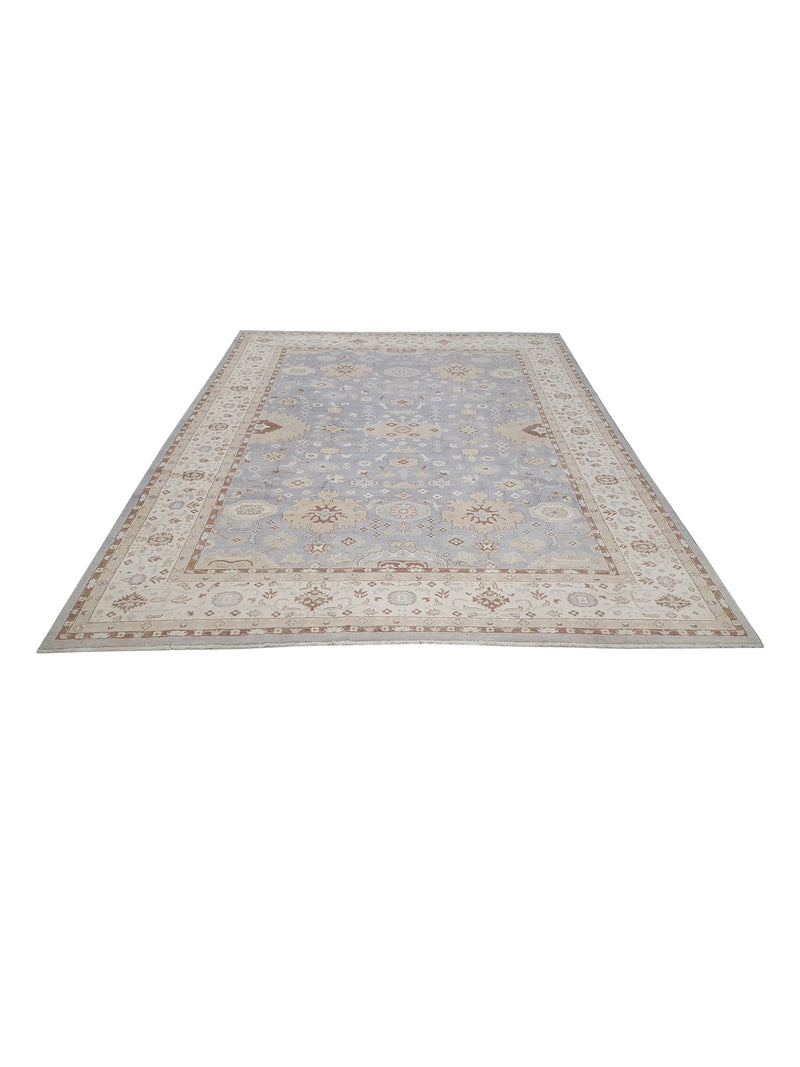 Pacific Ziegler 42154 Lt.Grey Ivory Transitional Hand Knotted Rug