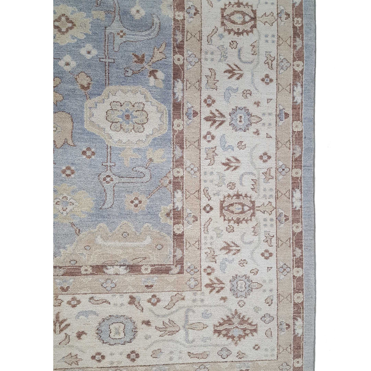 Pacific Ziegler 42154 Lt.Grey Ivory Transitional Hand Knotted Rug