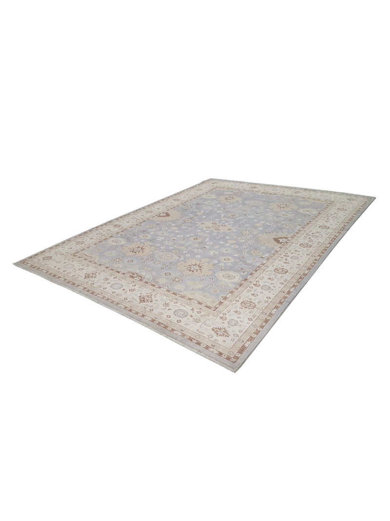 Pacific Ziegler 42154 Lt.Grey Ivory Transitional Hand Knotted Rug