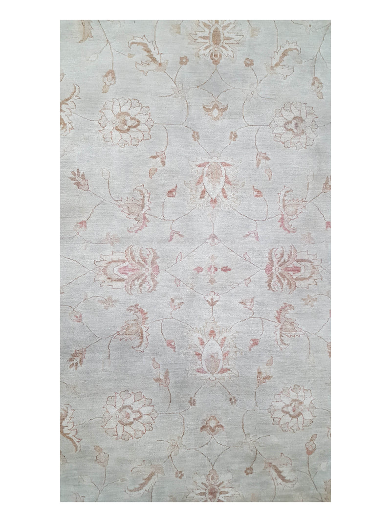 Pacific Ziegler 42158 Grey Ivory Transitional Hand Knotted Rug