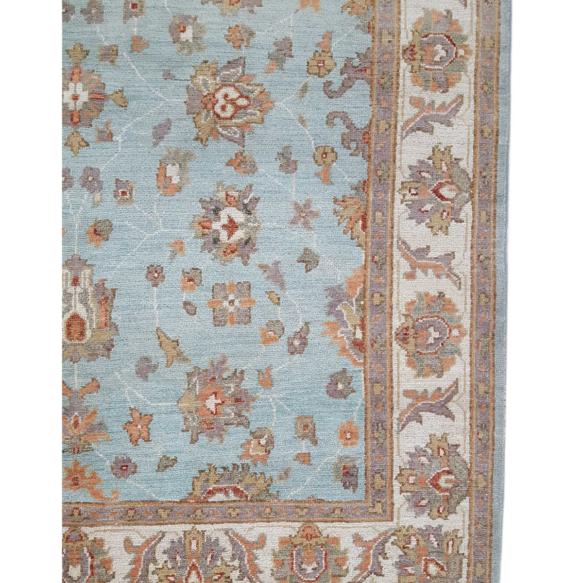Pacific Ziegler 42161 Blue Ivory Transitional Hand Knotted Rug