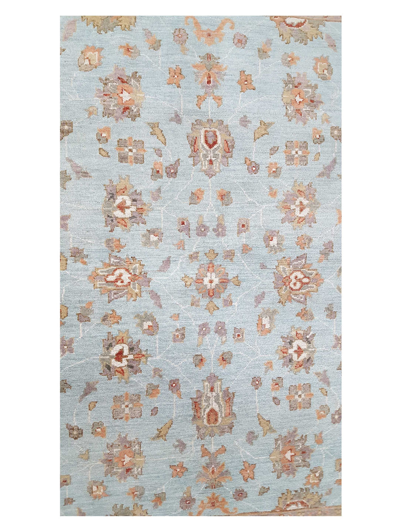 Pacific Ziegler 42161 Blue Ivory Transitional Hand Knotted Rug