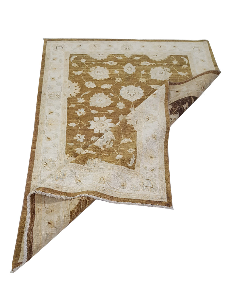 Pacific Ziegler 42165 Brown Ivory Transitional Hand Knotted Rug