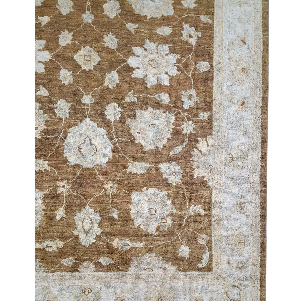 Pacific Ziegler 42165 Brown Ivory Transitional Hand Knotted Rug