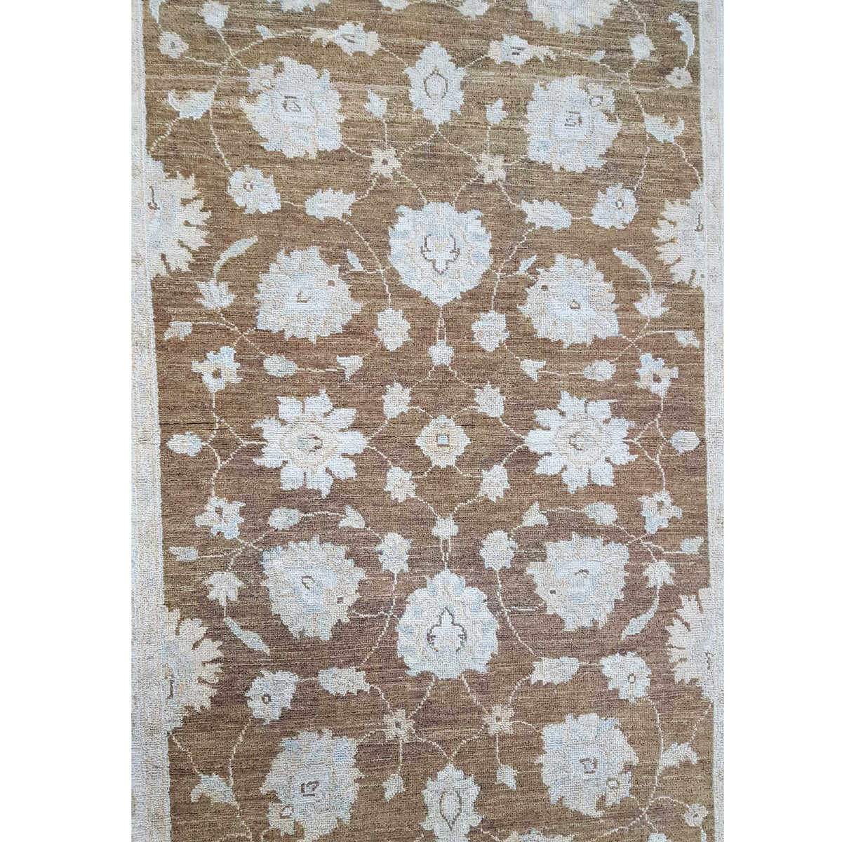Pacific Ziegler 42165 Brown Ivory Transitional Hand Knotted Rug