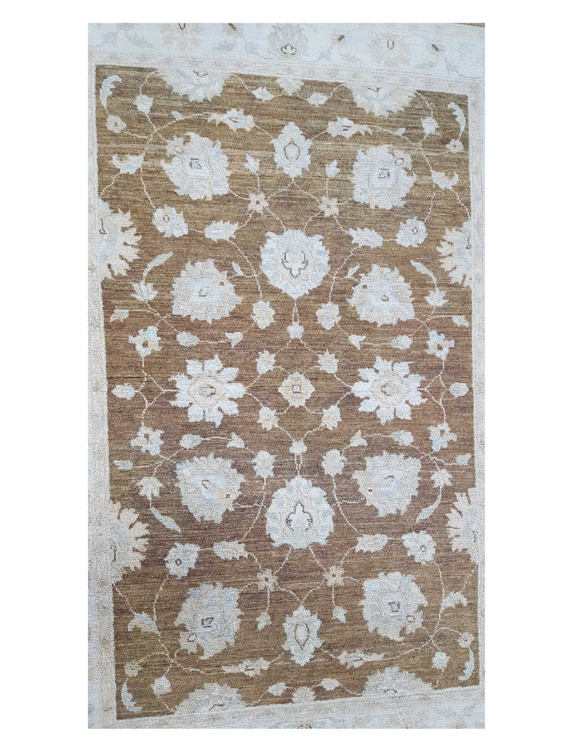 Pacific Ziegler 42165 Brown Ivory Transitional Hand Knotted Rug