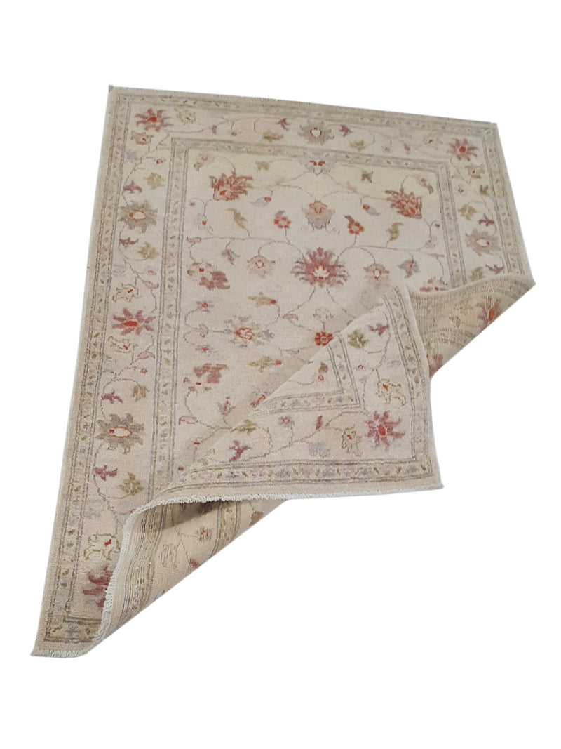 Pacific Ziegler 42166 Ivory Ivory Transitional Hand Knotted Rug