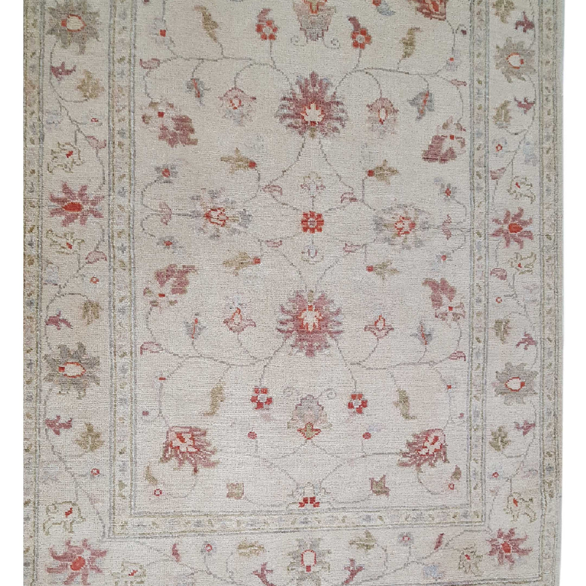 Pacific Ziegler 42166 Ivory Ivory Transitional Hand Knotted Rug
