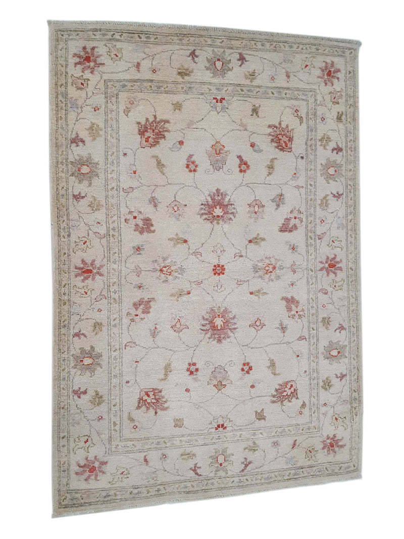 Pacific Ziegler 42166 Ivory Ivory Transitional Hand Knotted Rug