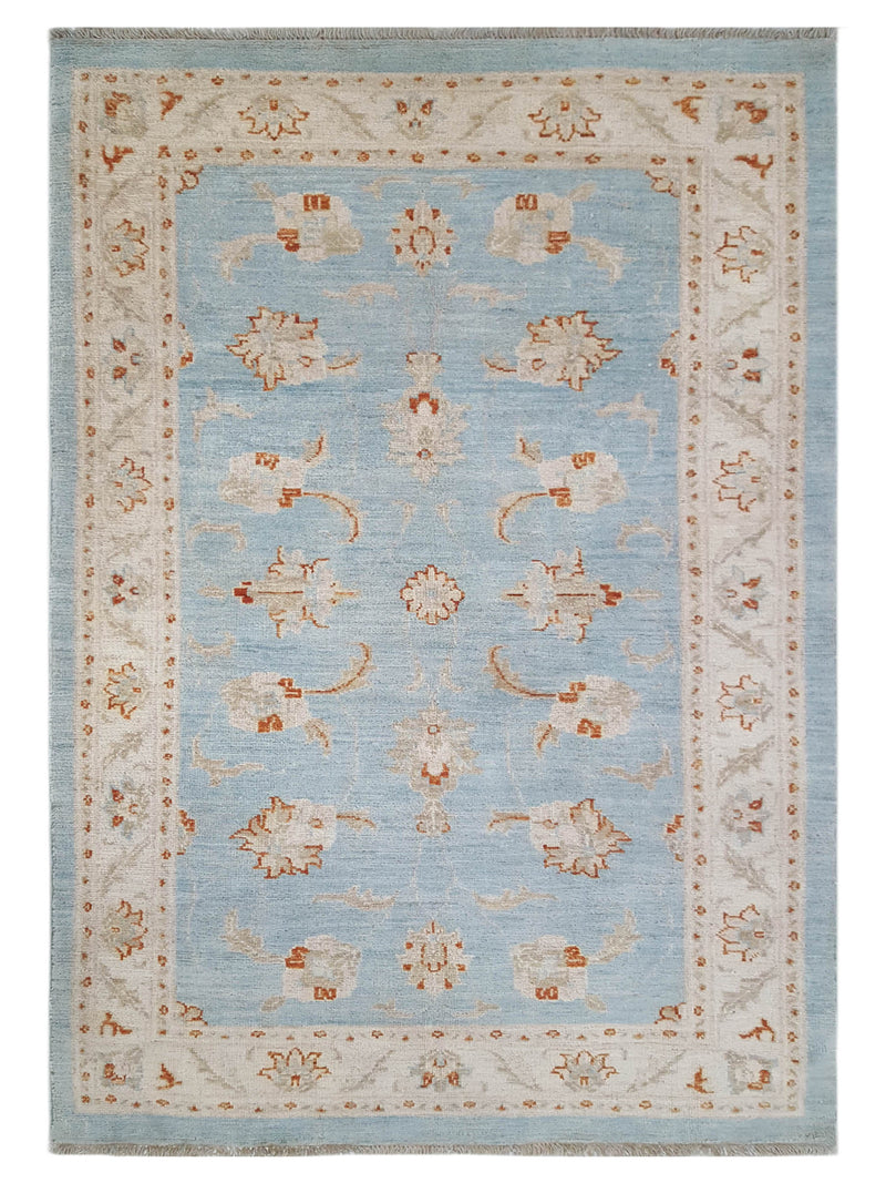 Pacific Ziegler  Teal Ivory Transitional