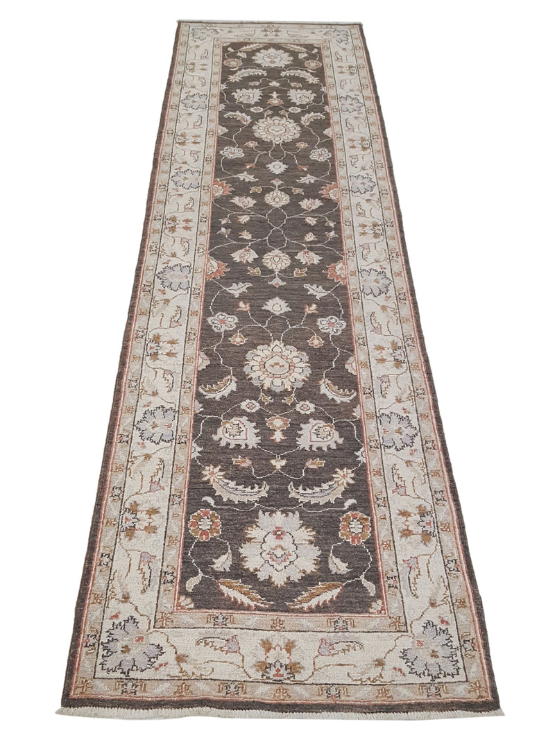 Pacific Ziegler 42169 Brown Ivory Transitional Hand Knotted Rug