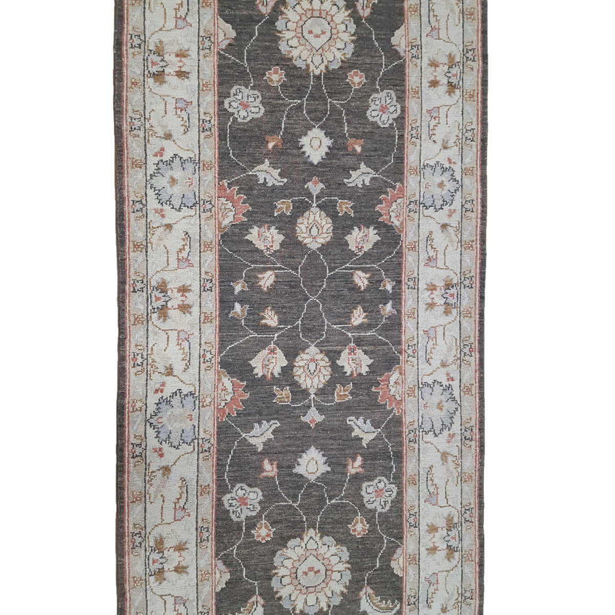Pacific Ziegler 42169 Brown Ivory Transitional Hand Knotted Rug