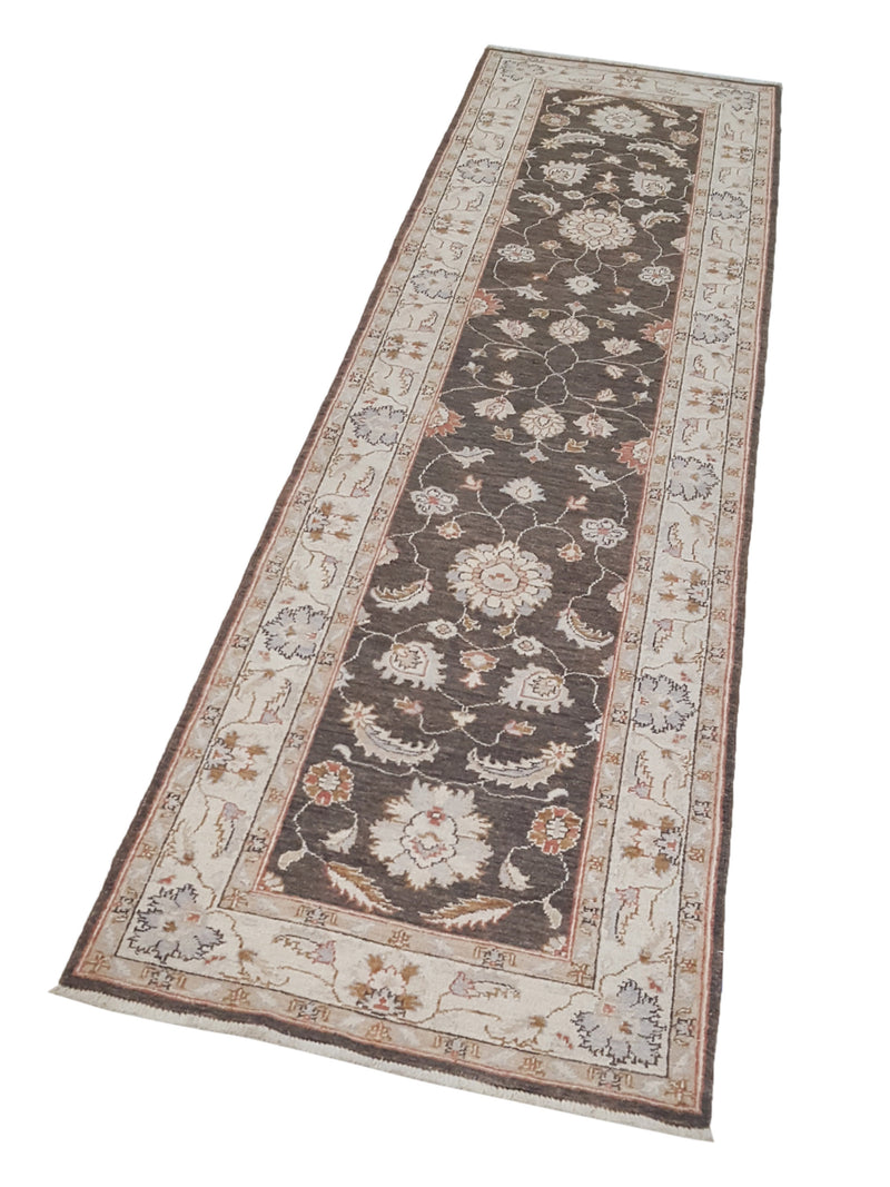 Pacific Ziegler 42169 Brown Ivory Transitional Hand Knotted Rug