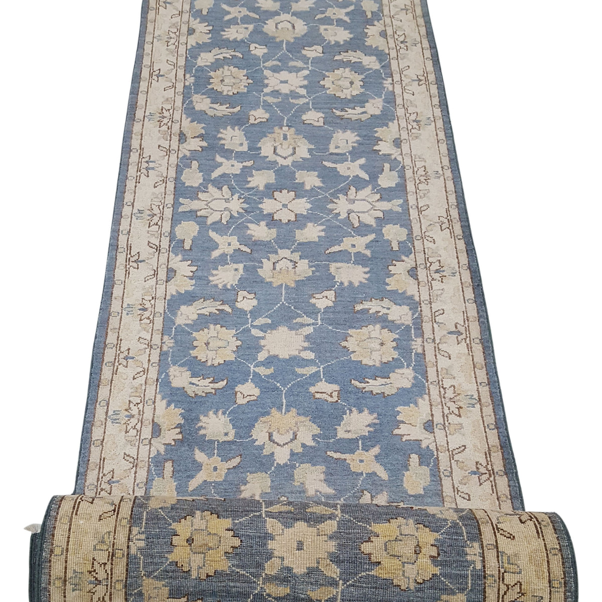 Pacific Ziegler 42172 Grey Ivory Transitional Hand Knotted Rug