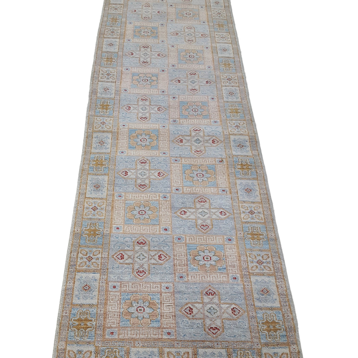 Pacific Ziegler 42174 Jade Blue Multi Transitional Hand Knotted Rug