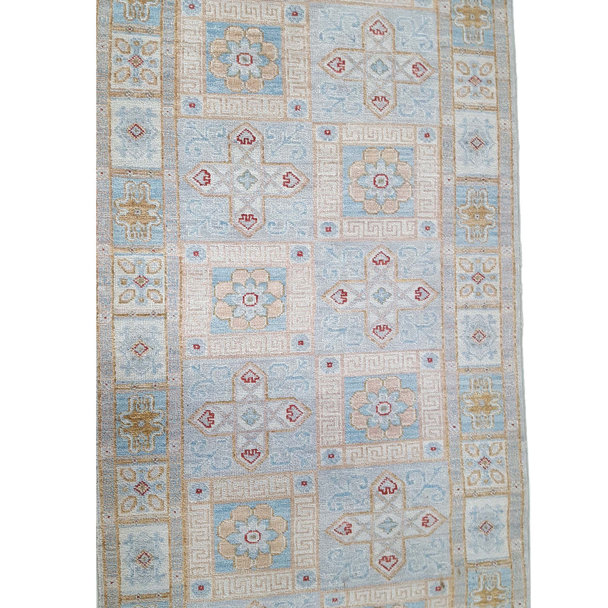 Pacific Ziegler 42174 Jade Blue Multi Transitional Hand Knotted Rug