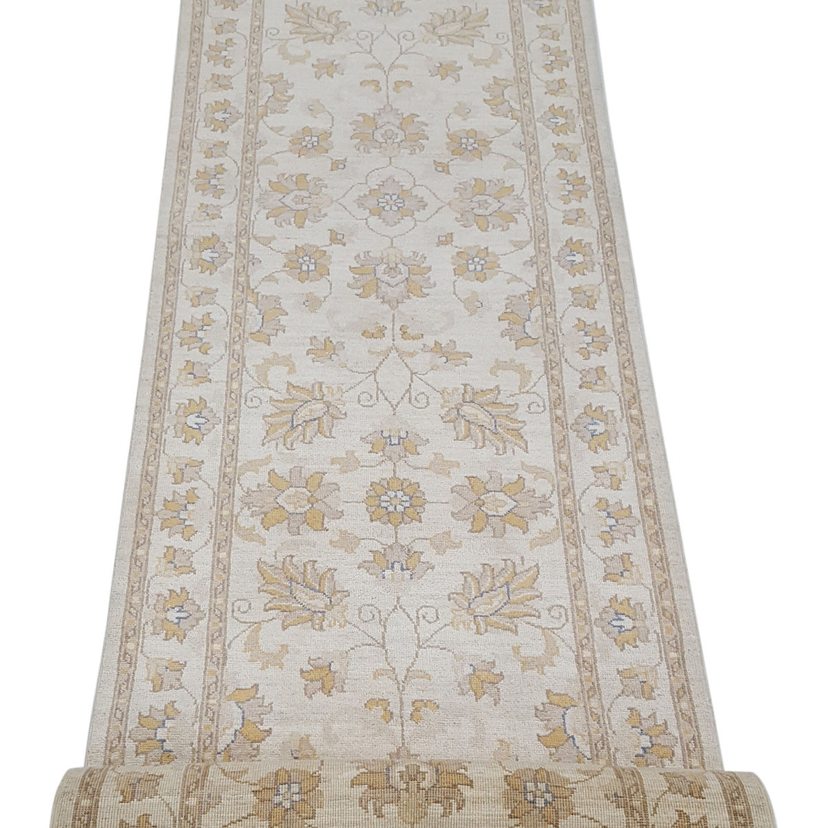 Pacific Ziegler 42177 Ivory Ivory Transitional Hand Knotted Rug