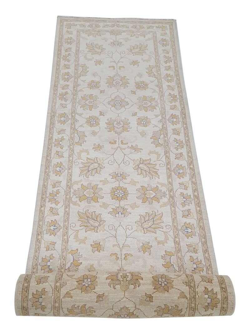 Pacific Ziegler 42177 Ivory Ivory Transitional Hand Knotted Rug