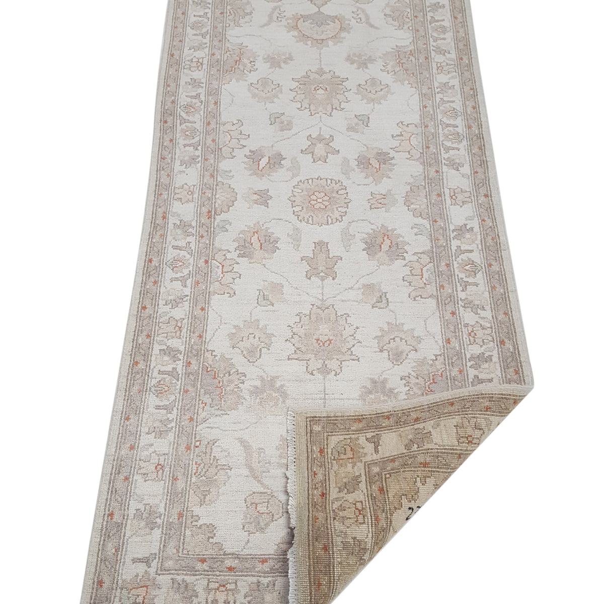 Pacific Ziegler 42178 Ivory Grey Transitional Hand Knotted Rug