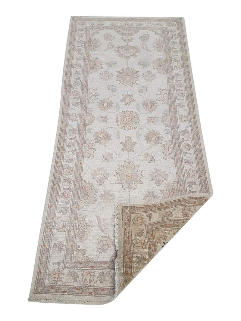 Pacific Ziegler 42178 Ivory Grey Transitional Hand Knotted Rug