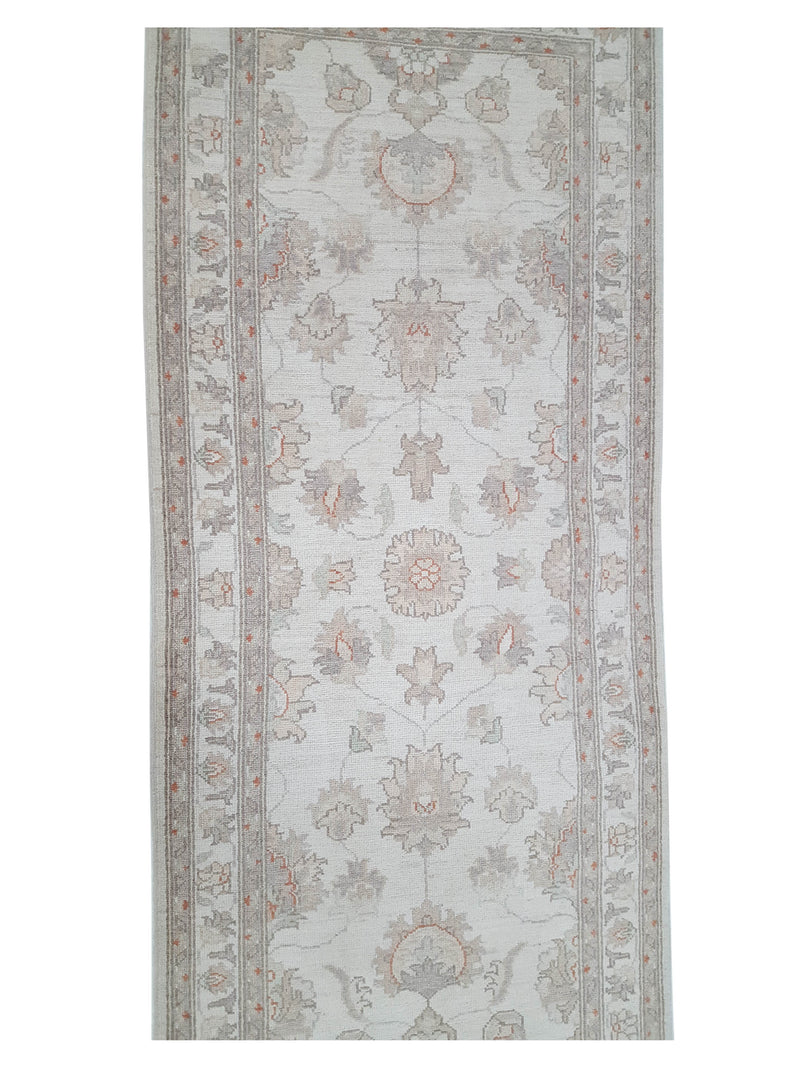 Pacific Ziegler 42178 Ivory Grey Transitional Hand Knotted Rug