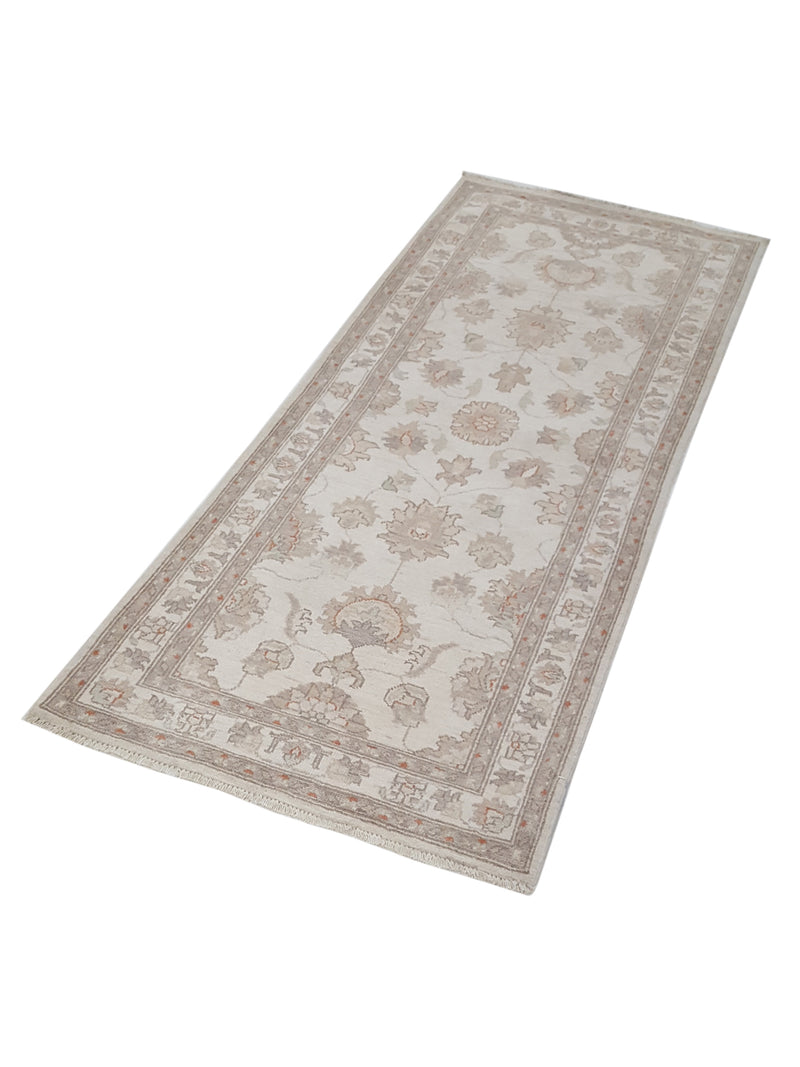 Pacific Ziegler 42178 Ivory Grey Transitional Hand Knotted Rug