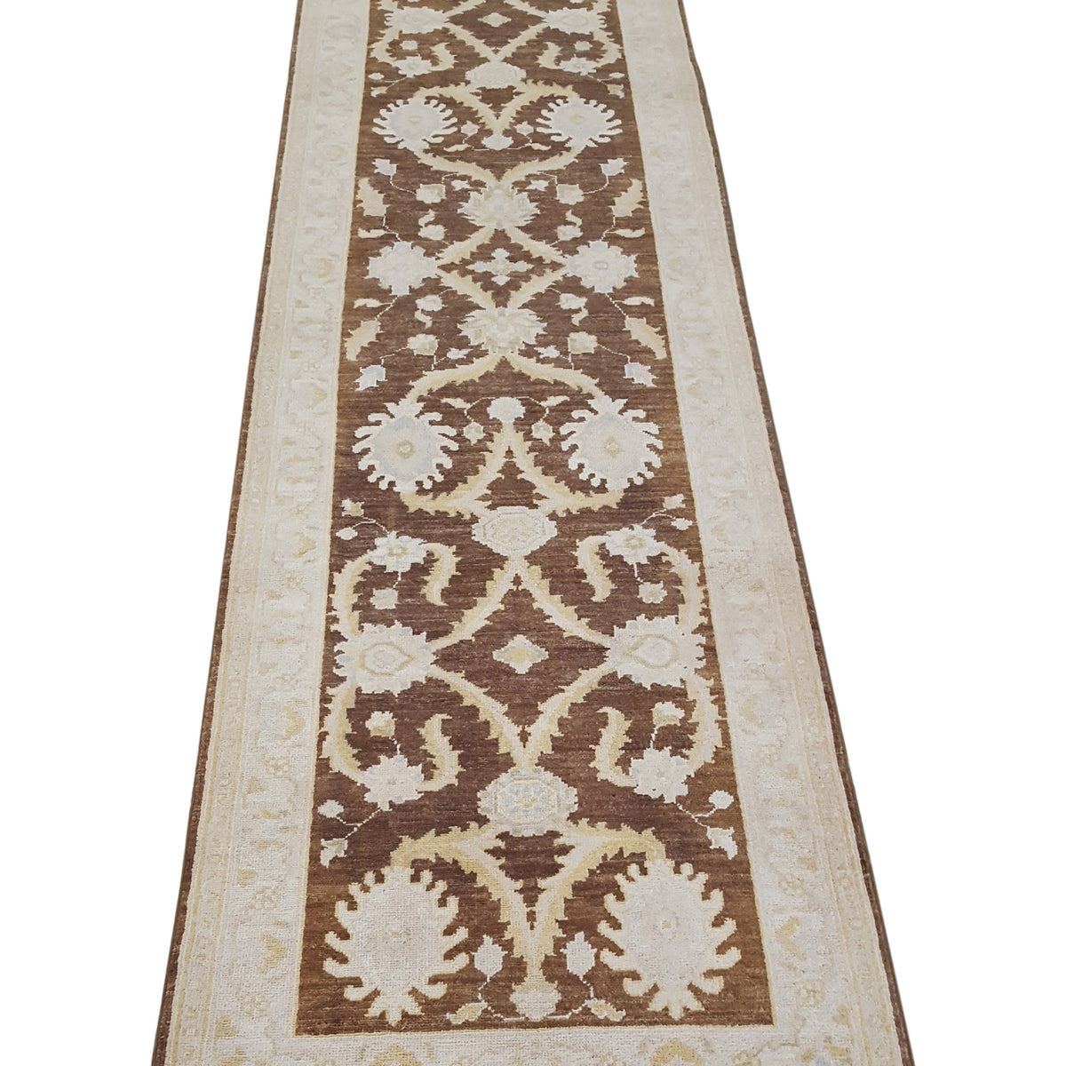 Pacific Ziegler 42181 Brown Ivory Transitional Hand Knotted Rug