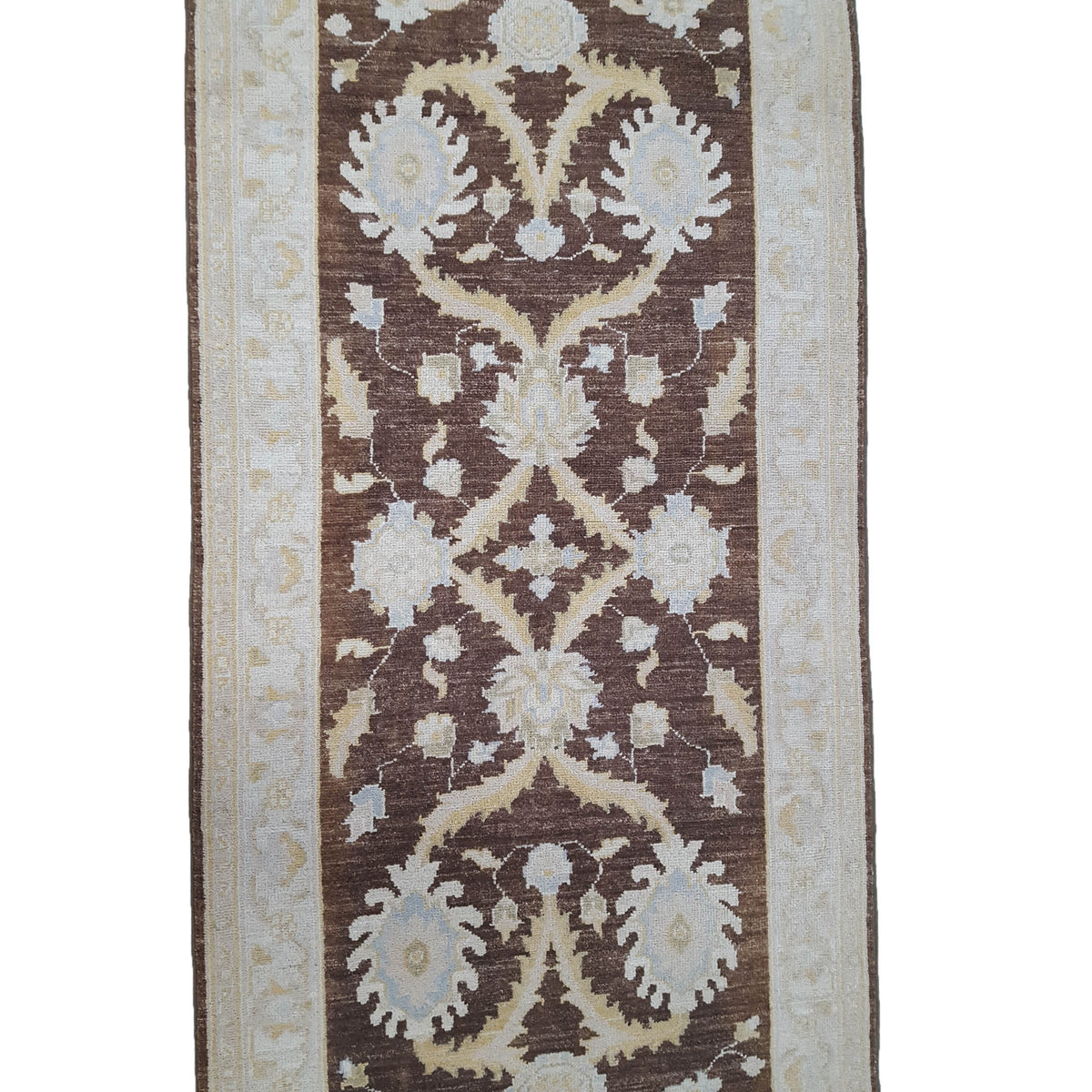 Pacific Ziegler 42181 Brown Ivory Transitional Hand Knotted Rug