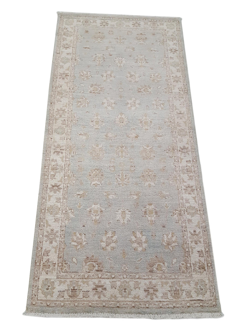 Pacific Ziegler 42183 Lt.Grey Ivory Transitional Hand Knotted Rug