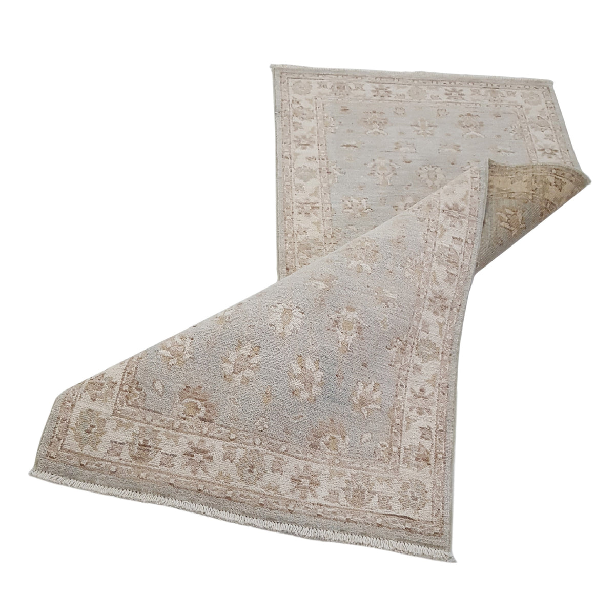 Pacific Ziegler 42183 Lt.Grey Ivory Transitional Hand Knotted Rug
