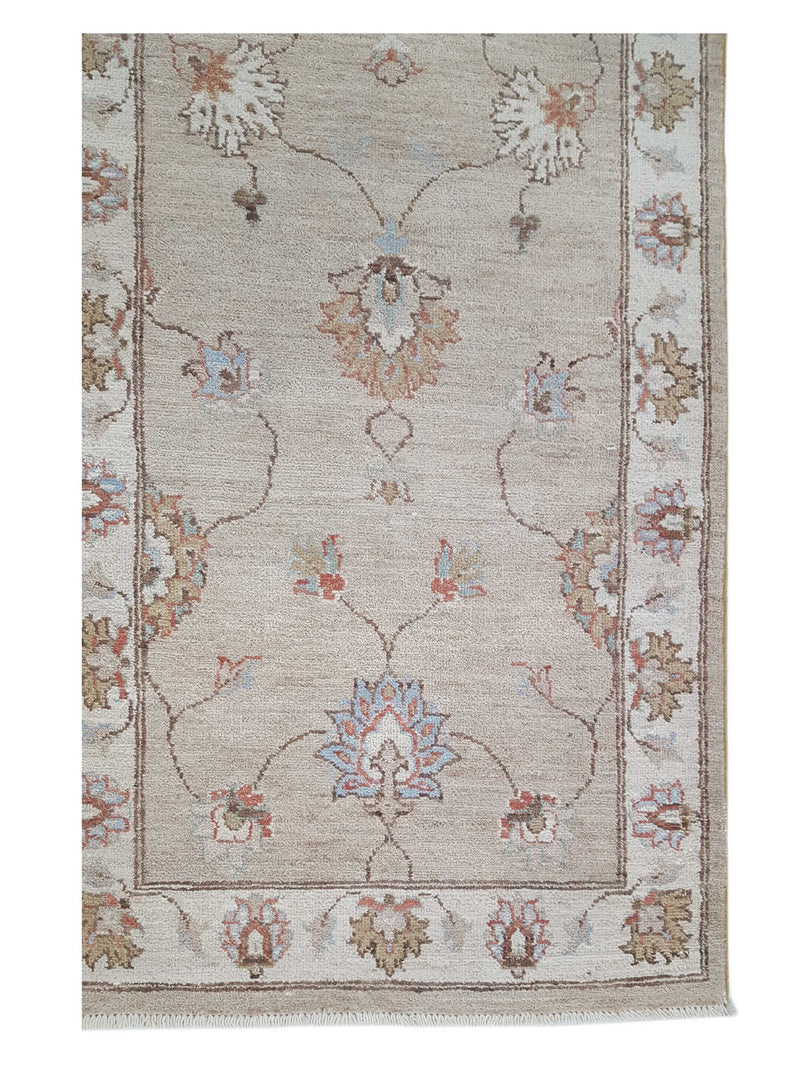 Pacific Ziegler 42184 Lt.Brown Ivory Transitional Hand Knotted Rug