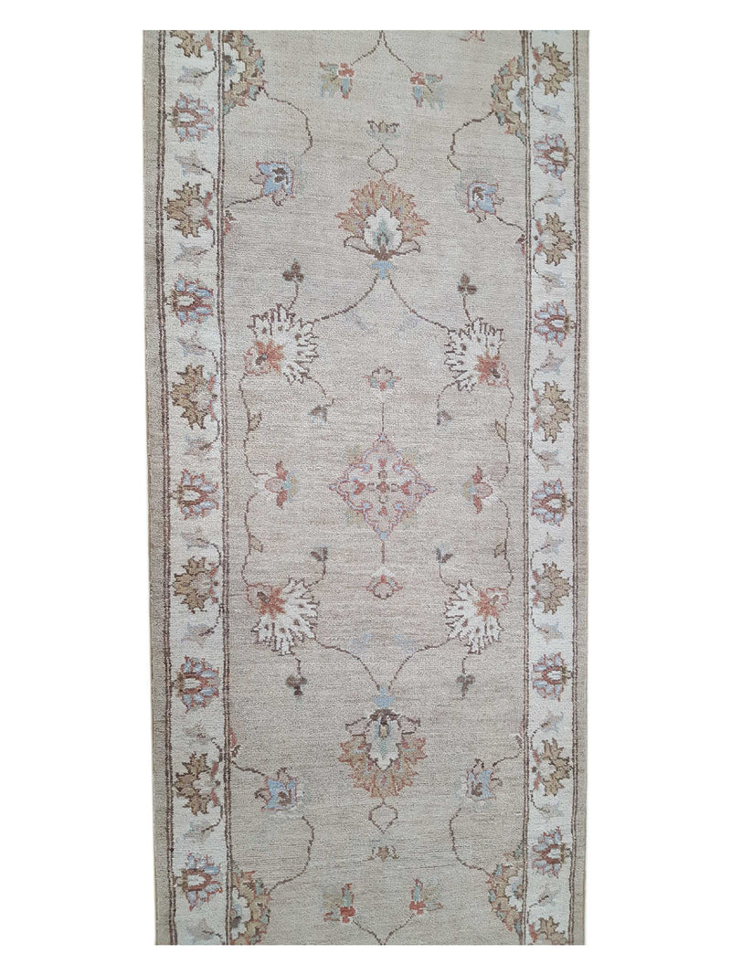 Pacific Ziegler 42184 Lt.Brown Ivory Transitional Hand Knotted Rug