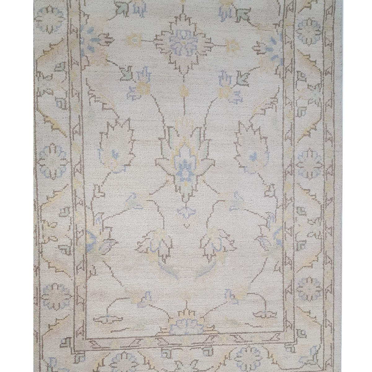 Pacific Ziegler 42185 Ivory Ivory Transitional Hand Knotted Rug