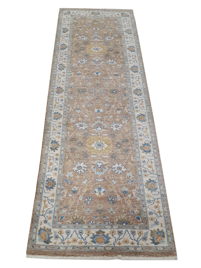 Pacific Ziegler 42188 Lt.Brown Ivory Transitional Hand Knotted Rug