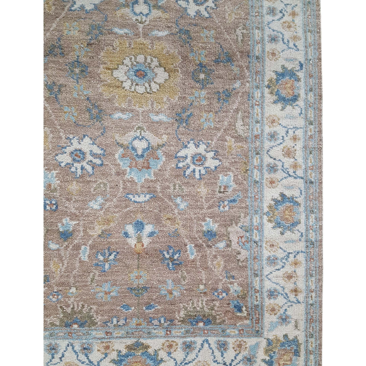 Pacific Ziegler 42188 Lt.Brown Ivory Transitional Hand Knotted Rug