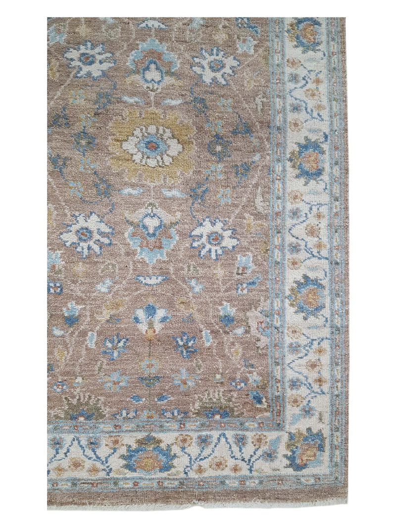 Pacific Ziegler 42188 Lt.Brown Ivory Transitional Hand Knotted Rug