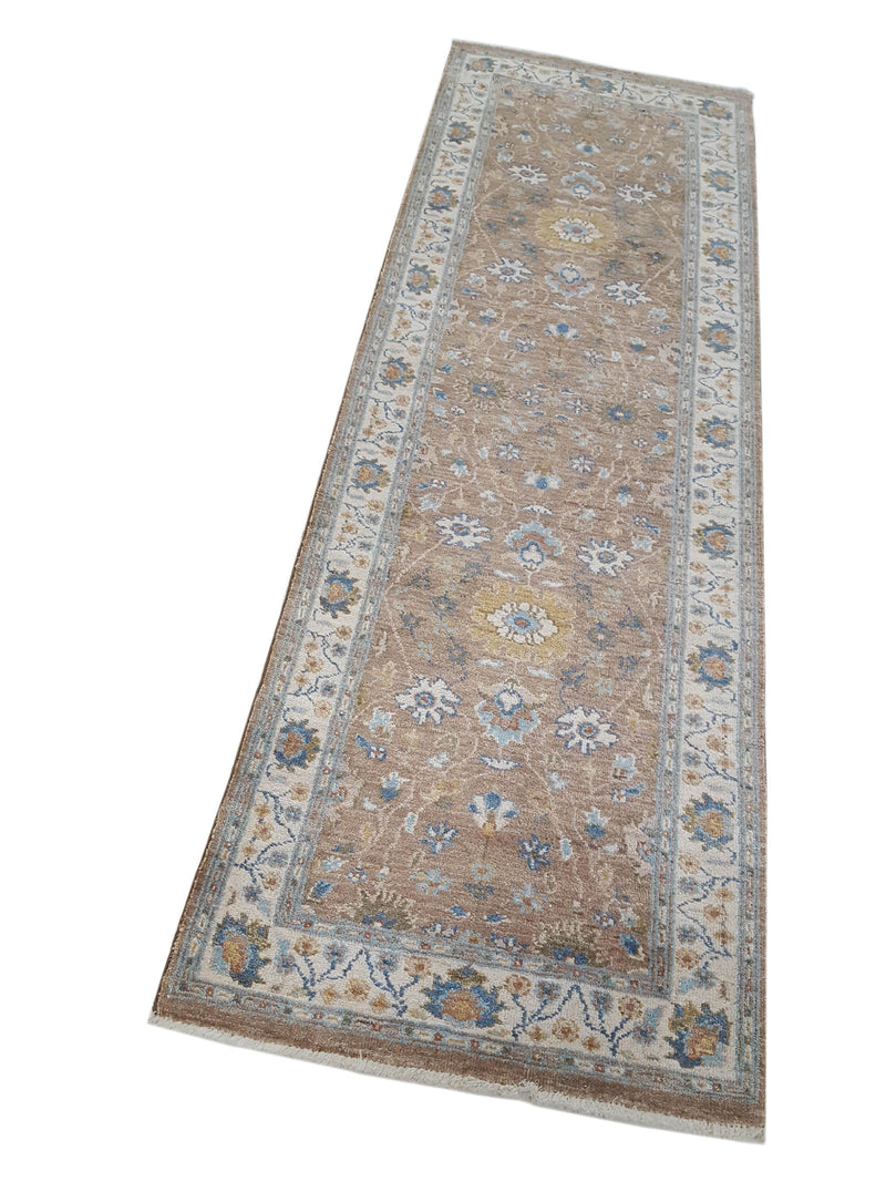 Pacific Ziegler 42188 Lt.Brown Ivory Transitional Hand Knotted Rug