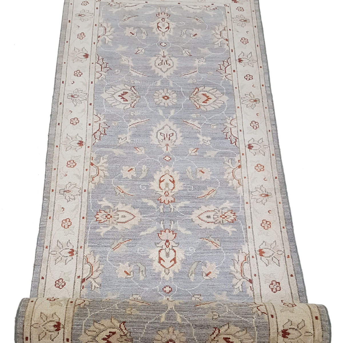 Pacific Ziegler 42191 Lt.Grey Ivory Transitional Hand Knotted Rug