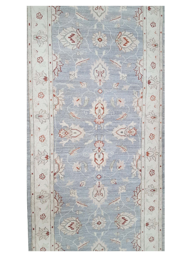 Pacific Ziegler 42191 Lt.Grey Ivory Transitional Hand Knotted Rug