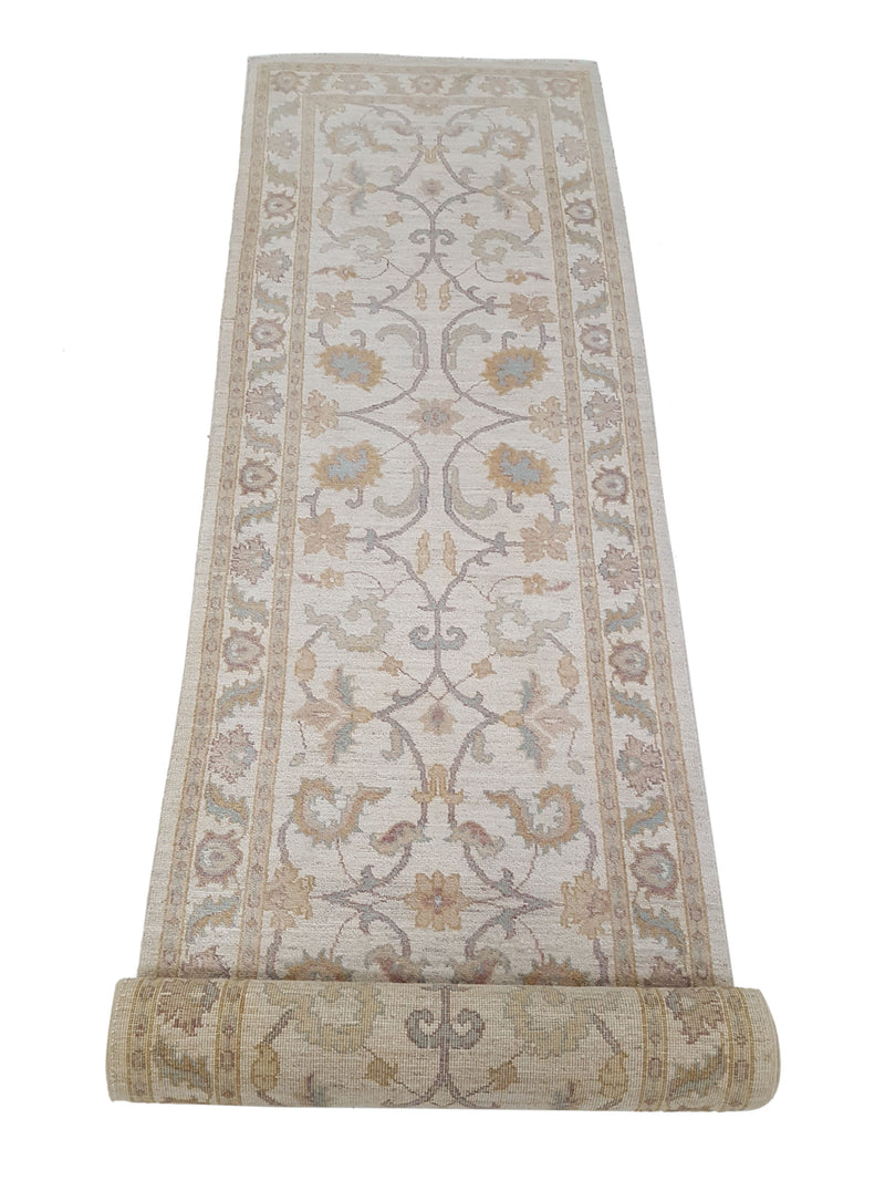 Pacific Ziegler 42194 Ivory Ivory Transitional Hand Knotted Rug
