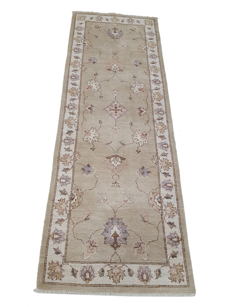 Pacific Ziegler 42197 Ivory Beige Transitional Hand Knotted Rug