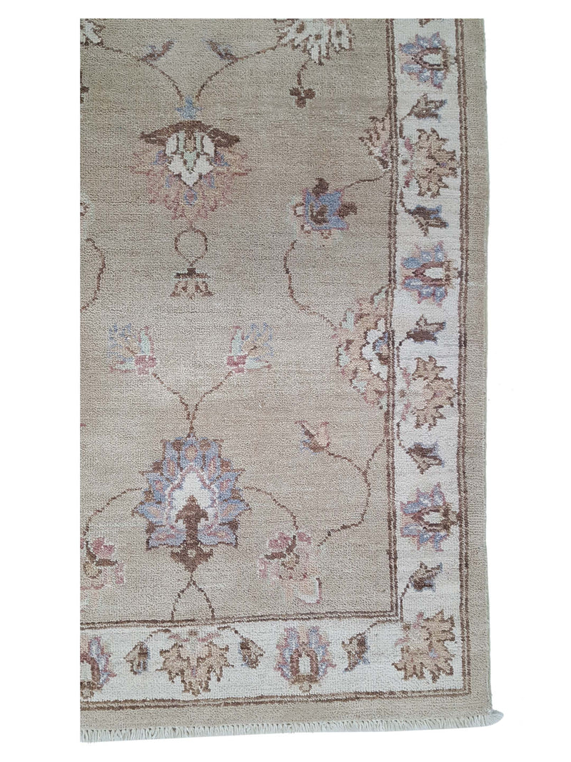 Pacific Ziegler 42197 Ivory Beige Transitional Hand Knotted Rug