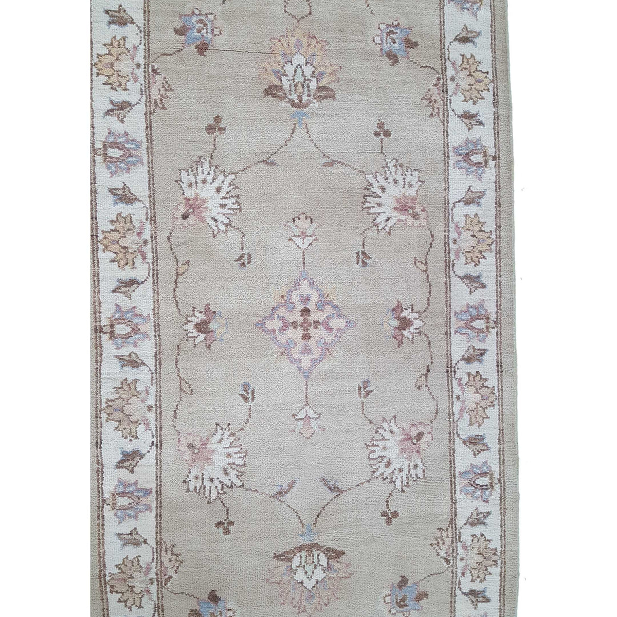 Pacific Ziegler 42197 Ivory Beige Transitional Hand Knotted Rug