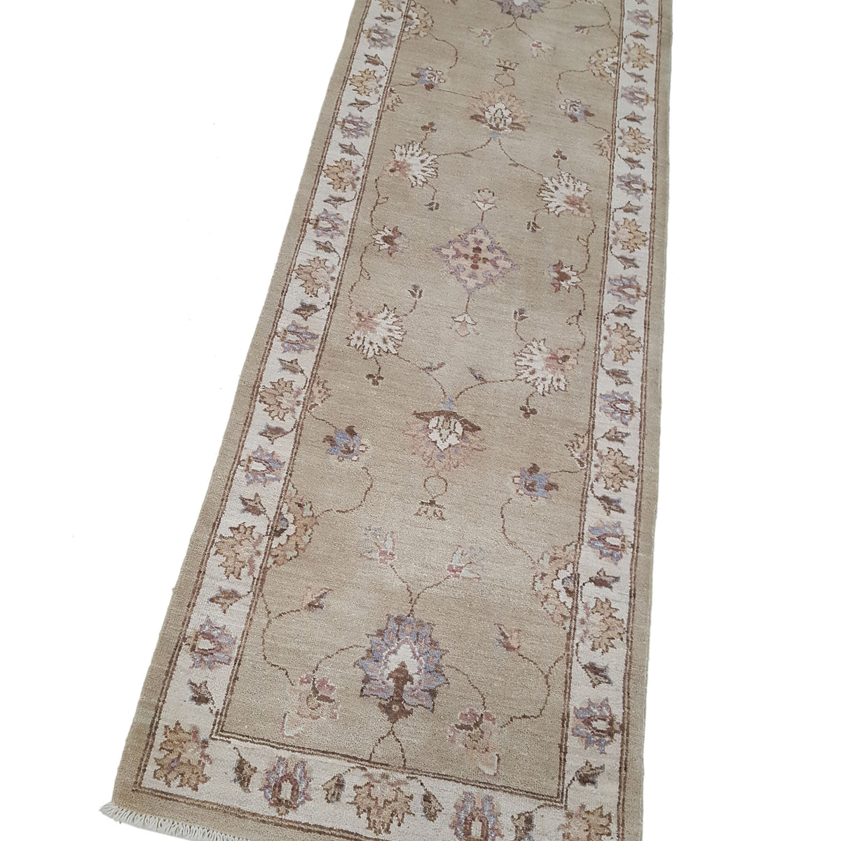 Pacific Ziegler 42197 Ivory Beige Transitional Hand Knotted Rug