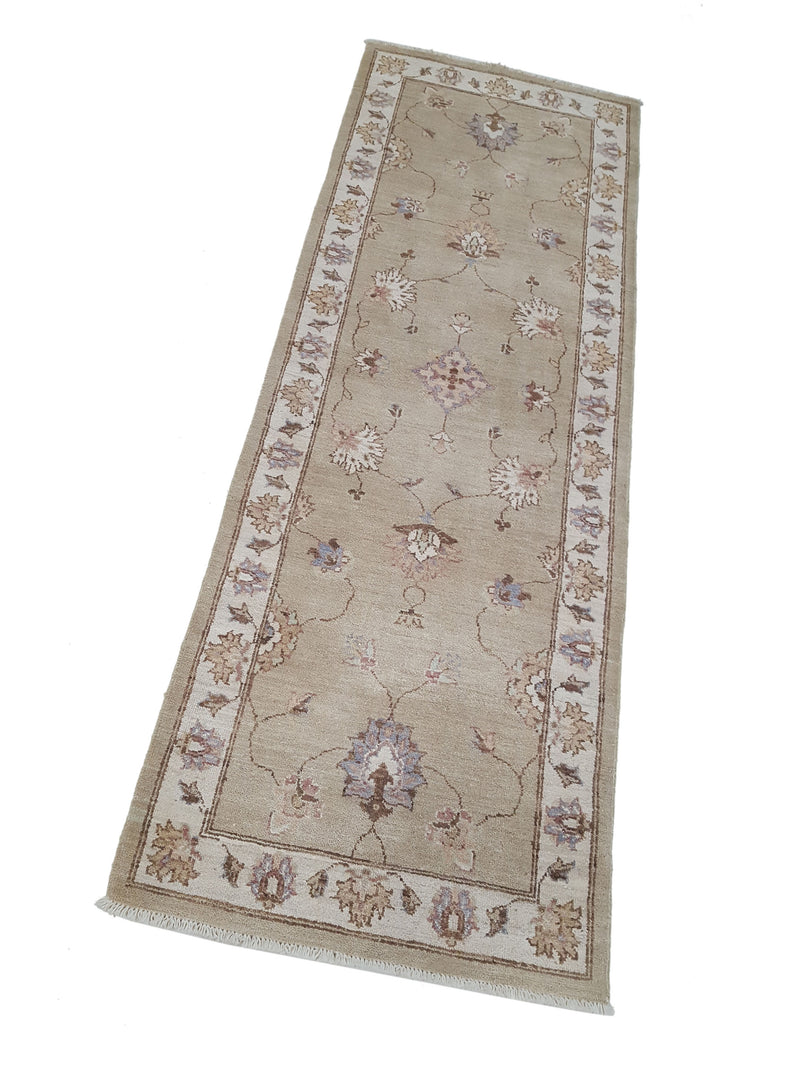Pacific Ziegler 42197 Ivory Beige Transitional Hand Knotted Rug
