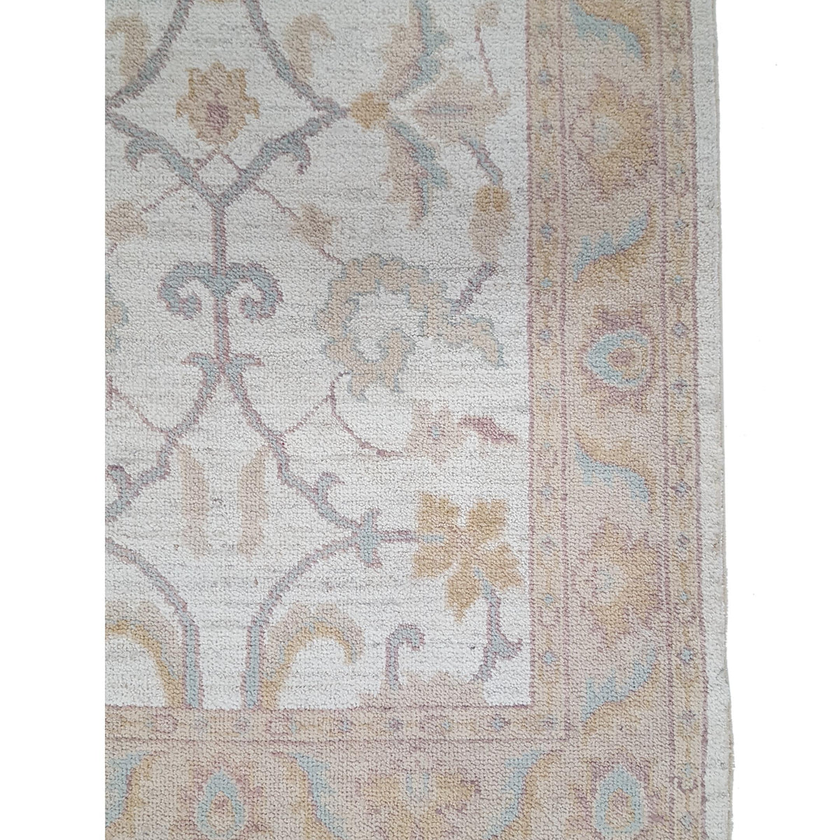 Pacific Ziegler 42198 Ivory Beige Transitional Hand Knotted Rug