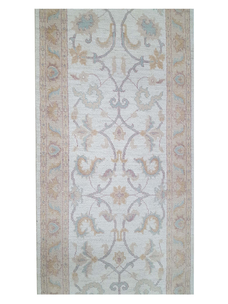 Pacific Ziegler 42198 Ivory Beige Transitional Hand Knotted Rug