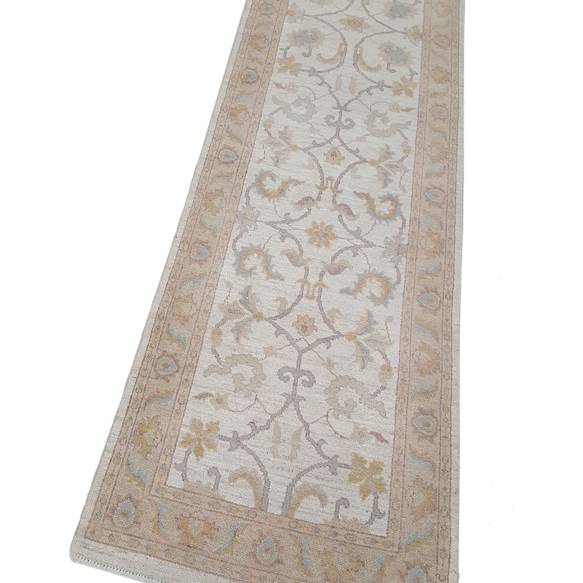 Pacific Ziegler 42198 Ivory Beige Transitional Hand Knotted Rug